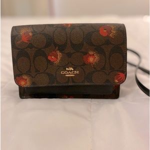 Coach Signature Poppy Floral Crossbody